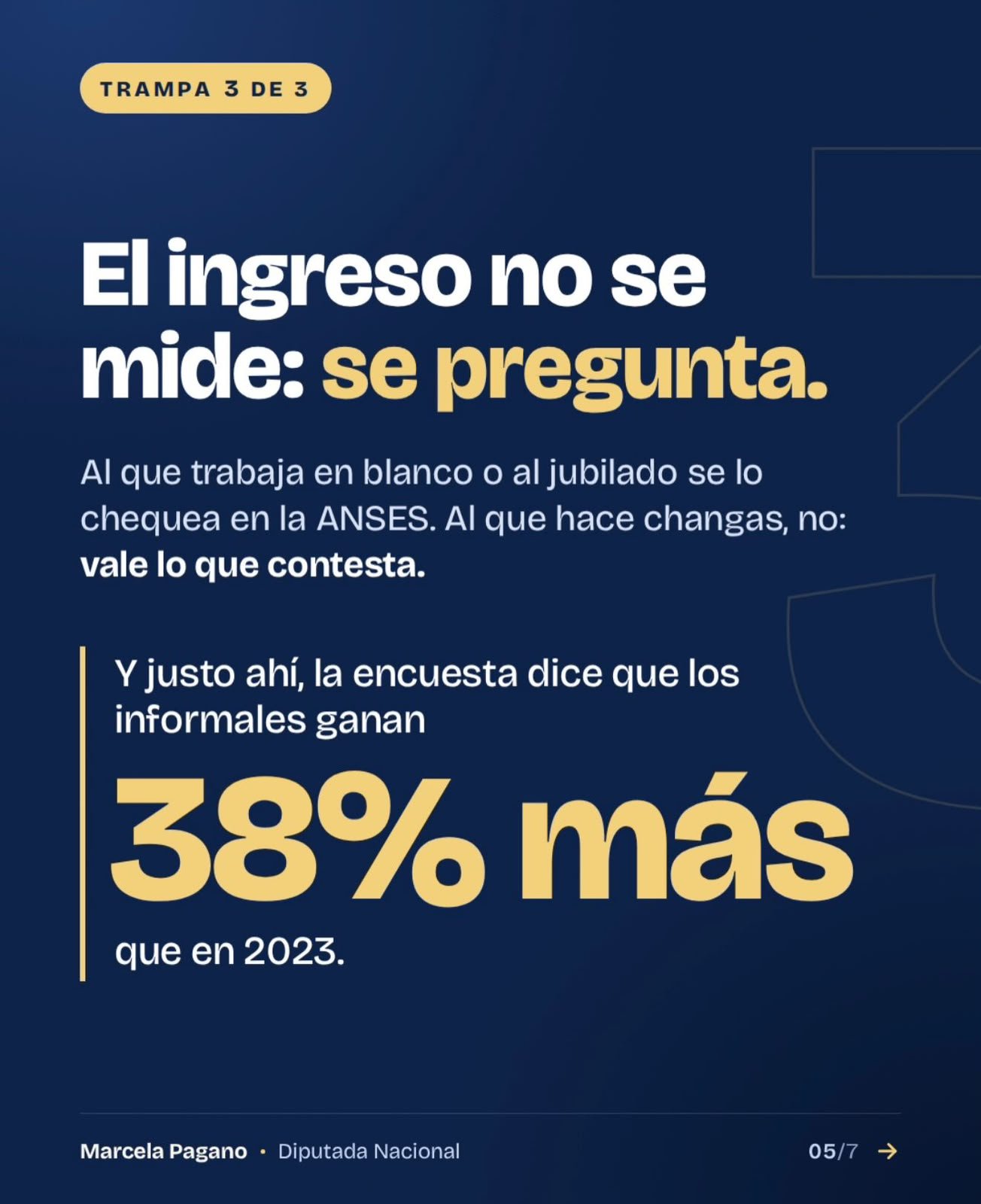 El ingreso informal se pregunta